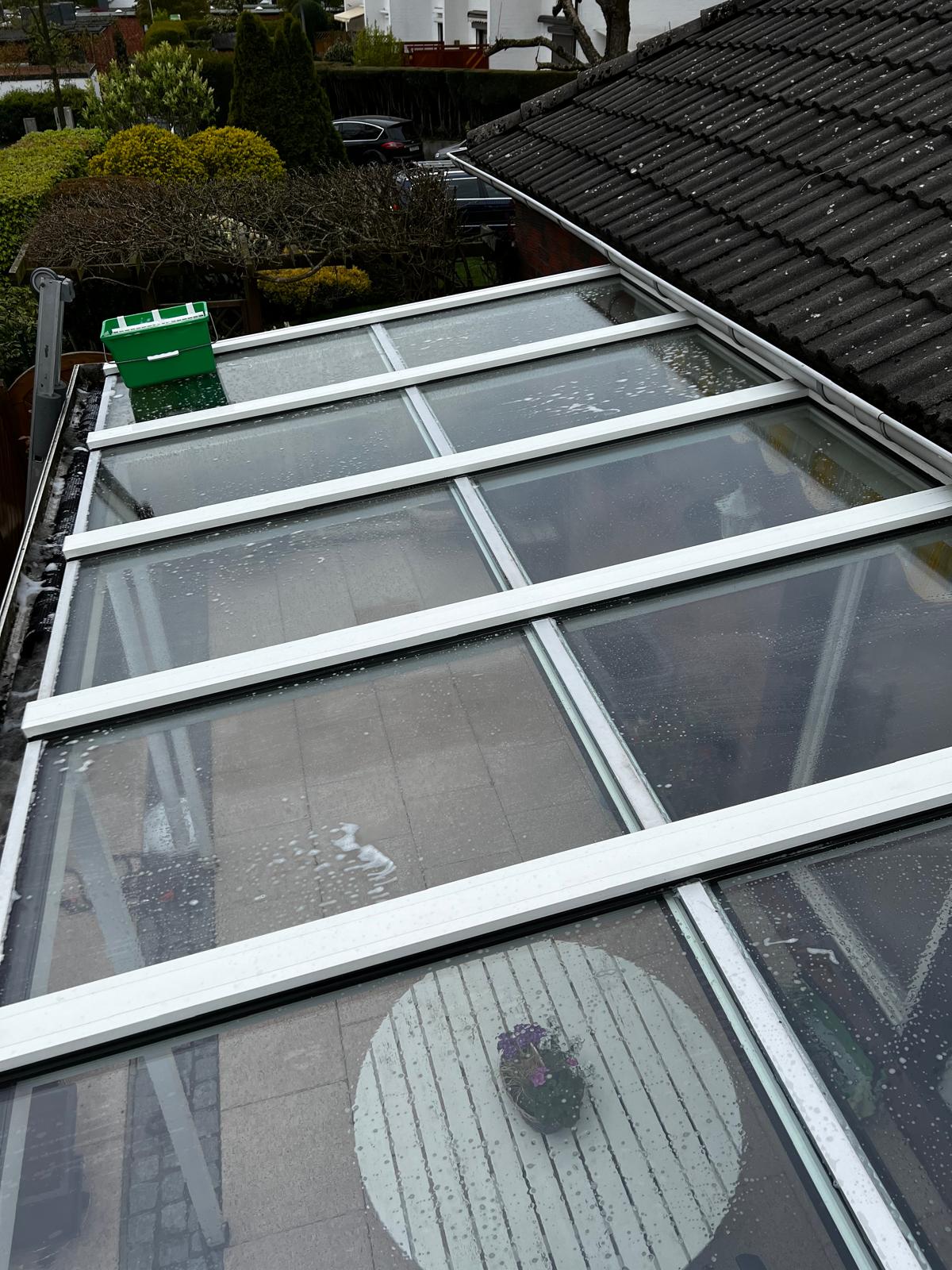 Terrassendach nach der Reinigung